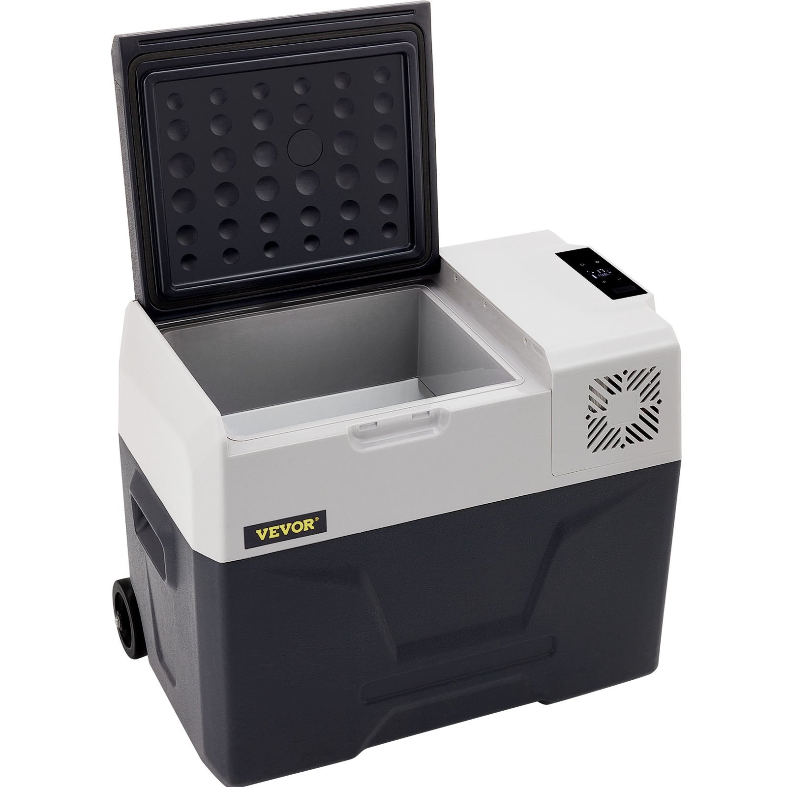 VEVOR Car Refrigerator, 12 Volt Car Refrigerator Fridge, 30 L Single Zone Portable Freezer with Wheels and Handle, -4℉-68℉, 12/24V DC and 100-240V AC Compressor Cooler for Outdoor, Camping