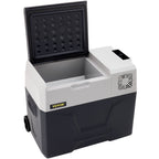VEVOR Car Refrigerator, 12 Volt Car Refrigerator Fridge, 40 L Single Zone Portable Freezer with Wheels and Handle, -4℉-68℉, 12/24V DC and 100-240V AC Compressor Cooler for Outdoor, Camping