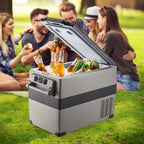 VEVOR Portable Small Car Freezer 45L Mini Car Freezer Refrigerator 45W Car Fridge Cooler 12V Fridge Freezer AC/DC Portable Freezer Portable Vehicle Car Fridge For Home and Outdoor Use