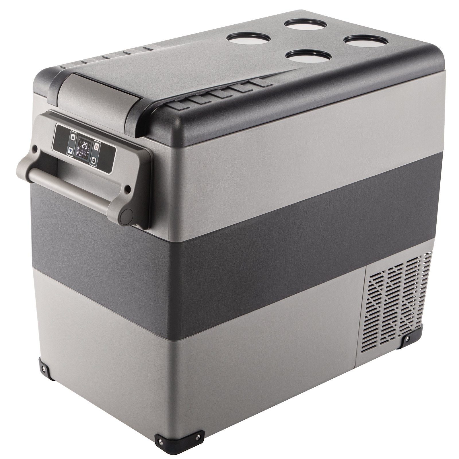 VEVOR Car Refrigerator 55L Compressor Portable Small Refrigerator Car Refrigerator Freezer Vehicle Car Truck RV Boat Mini Electric Cooler for Driving Travel Fishing Outdoor and Home Use