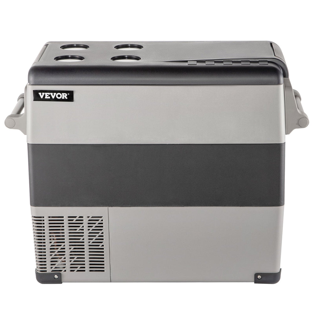 VEVOR Car Refrigerator 55L Compressor Portable Small Refrigerator Car Refrigerator Freezer Vehicle Car Truck RV Boat Mini Electric Cooler for Driving Travel Fishing Outdoor and Home Use