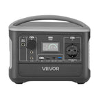 VEVOR Portable Power Station, 600W Solar Generator Power Station, 493Wh LiFePO4 Battery Backup with 7 Output Ports for Home Emergency, Outdoor Camping, RV Travel (Solar Panel NOT Included)