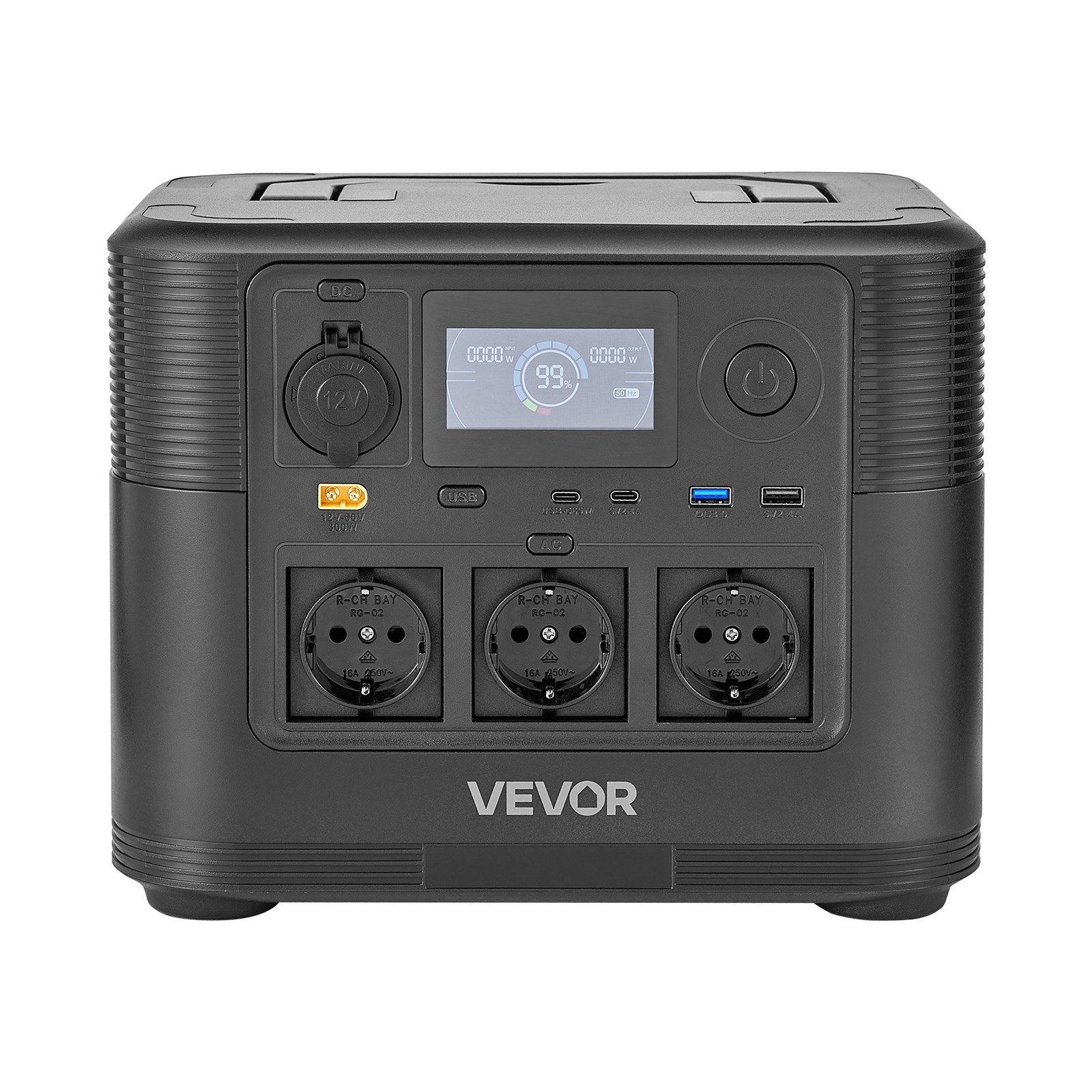 VEVOR Portable Power Station, 1800W Solar Generator Power Station, 1008Wh LiFePO4 Battery Backup with 8 Output Ports for for Home Emergency, Outdoor Camping, RV Travel (Solar Panel NOT Included)