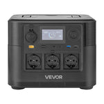 VEVOR Portable Power Station, 1200W Solar Generator Power Station, 806Wh LiFePO4 Battery Backup with 9 Output Ports for Home Emergency, Outdoor Camping, RV Travel (Solar Panel NOT Included)