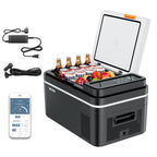 VEVOR Car Refrigerator, DC 12/24V AC100-240V Compressor Electric Cooler, -20°C to 20°C Car Fridge with APP Control, 22L Cars Freezer for RVs, Campsites, Boats, Camping, Fishing, 45W Portable Freezer