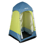 VEVOR Camping Shower Tent, 1 Room, Portable Privacy Tent Changing Room with Ground Stakes, Ropes, Carry Bag, and Steel Poles, 200D Oxford Fabric with Silver Coating, for Camping, Beach, Fishing