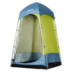 VEVOR Camping Shower Tent, 1 Room, Portable Privacy Tent Changing Room with Ground Stakes, Ropes, Carry Bag, and Steel Poles, 200D Oxford Fabric with Silver Coating, for Camping, Beach, Fishing
