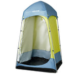 VEVOR Camping Shower Tent, 1 Room, Portable Privacy Tent Changing Room with Ground Stakes, Ropes, Carry Bag, and Steel Poles, 200D Oxford Fabric with Silver Coating, for Camping, Beach, Fishing