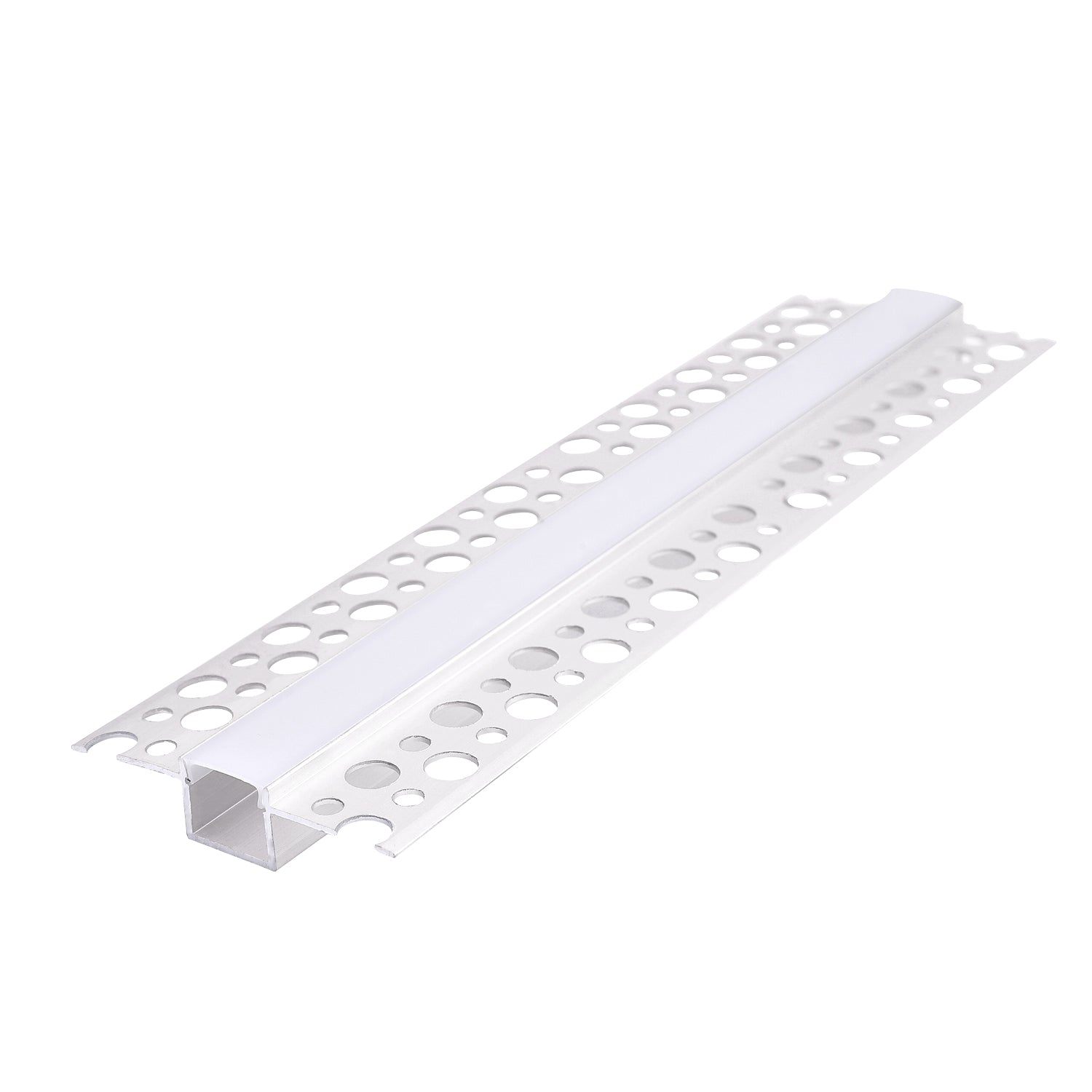 Recessed profile KG01 white + milky cover 2m Kobi