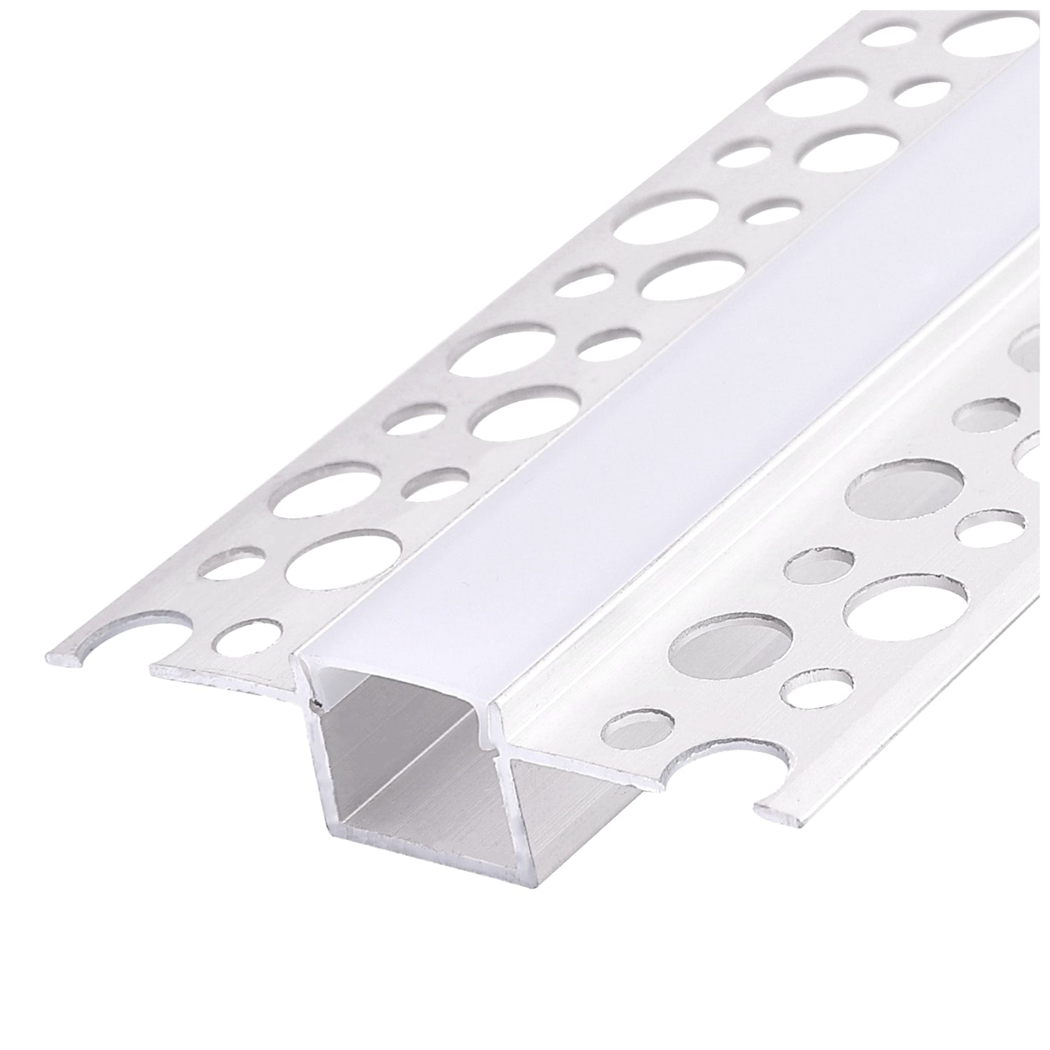Recessed profile KG01 white + milky cover 2m Kobi