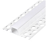 Recessed profile KG02 white + milky cover 1m Kobi