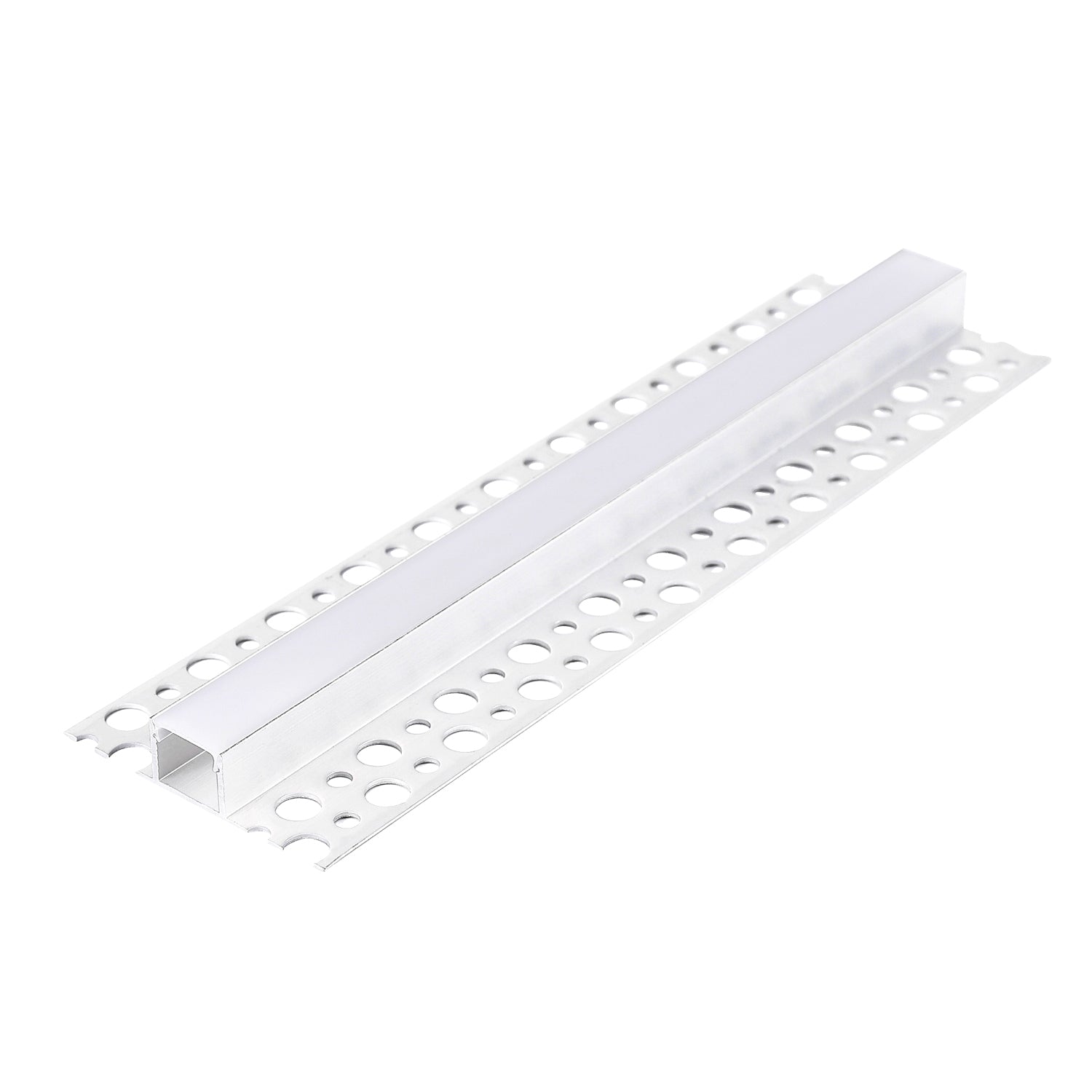 Recessed profile KG02 white + milky cover 1m Kobi