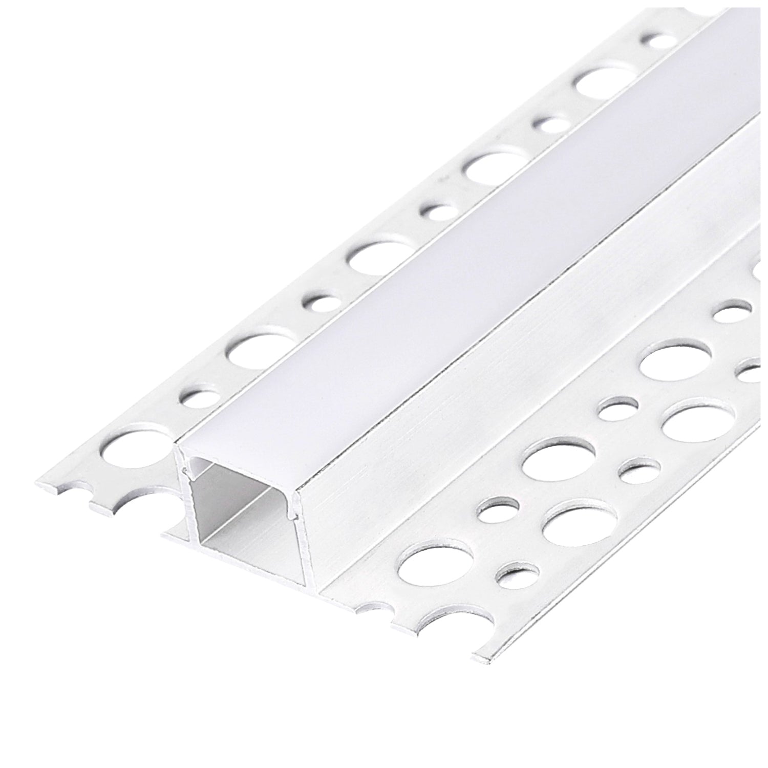 Recessed profile KG02 white + milky cover 2m Kobi