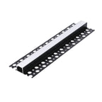 Recessed profile KG02 black + milky cover 2m Kobi