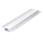 Recessed profile KG03 anodized silver + milky cover 2m Kobi
