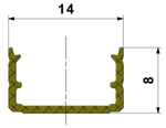 Surface profile MIKRO P21NA non-anodized 2m