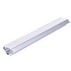 Angular profile N01 anodized silver + milky cover 2m Kobi