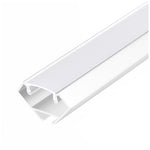 Angular profile N01 white + milky cover 1m Kobi
