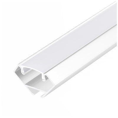 Angular profile N01 white + milky cover 1m Kobi