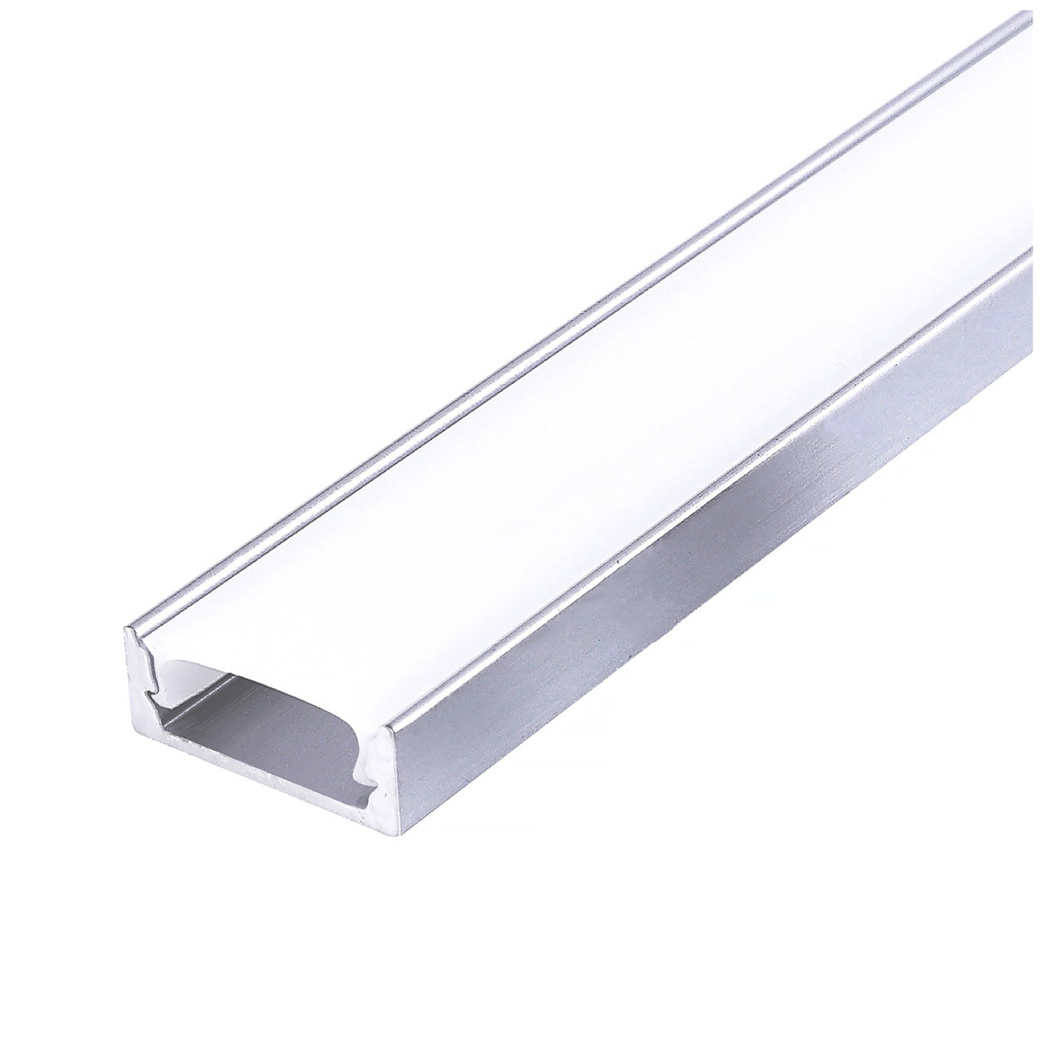 Surface profile P01 anodized silver + milky cover 1m Kobi