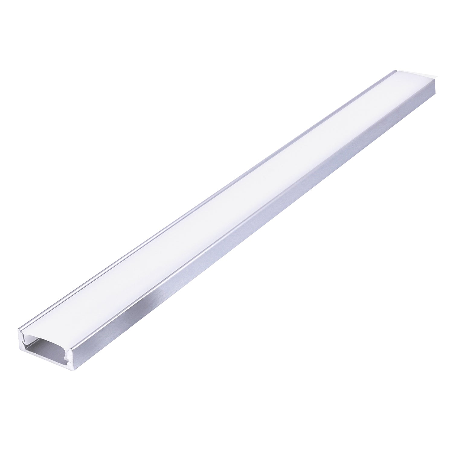 Surface profile P01 anodized silver + milky cover 2m Kobi
