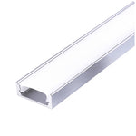 Surface profile P01 anodized silver + milky cover 2m Kobi