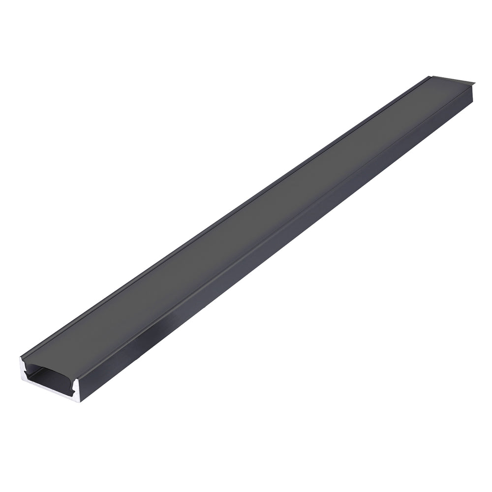 Surface profile P01 black + black cover 1m Kobi
