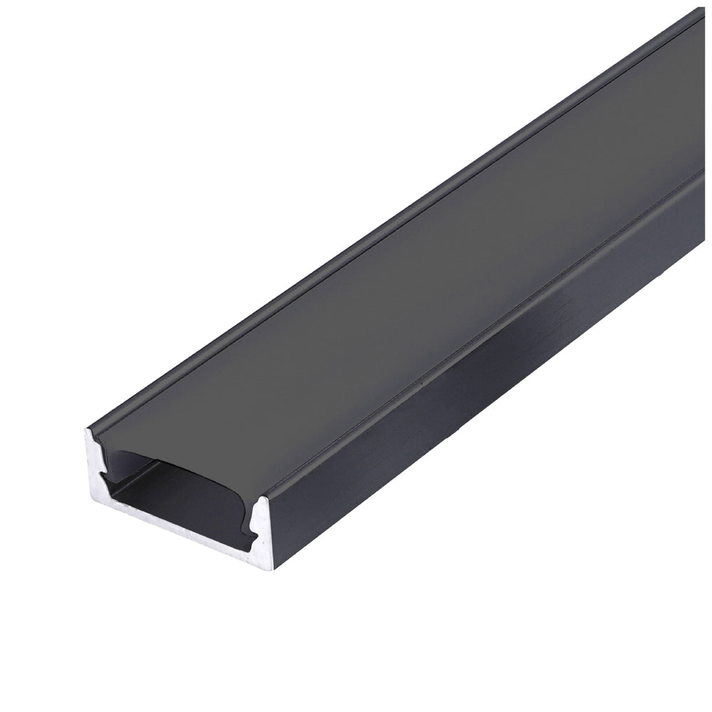 Surface profile P01 black + black cover 1m Kobi