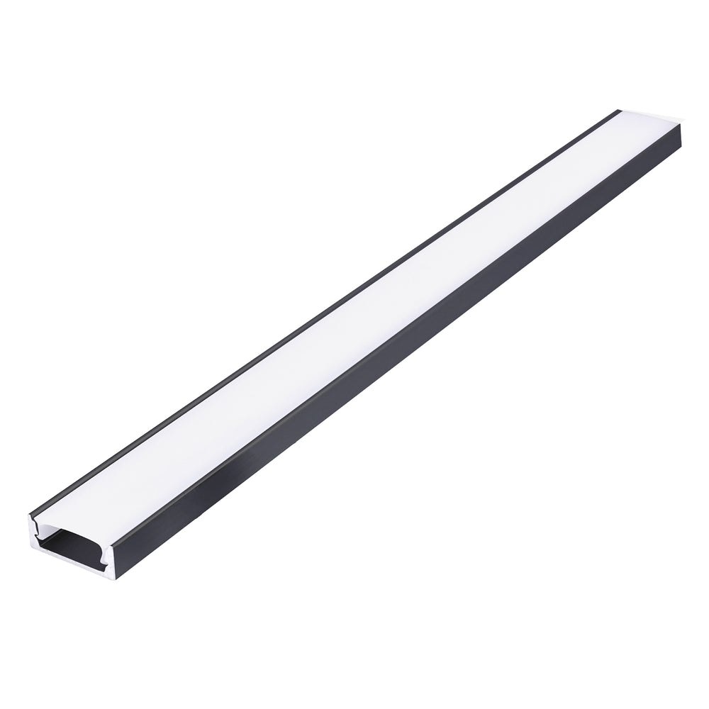 Surface profile P01 black + milky cover 1m Kobi