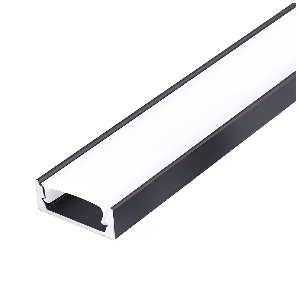 Surface profile P01 black + milky cover 2m Kobi