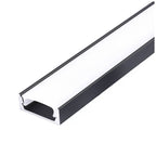 Surface profile P01 black + milky cover 2m Kobi