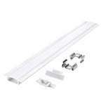 Recessed profile P02 white + milky cover 2m Kobi