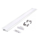 Recessed profile P02 white + milky cover 2m Kobi