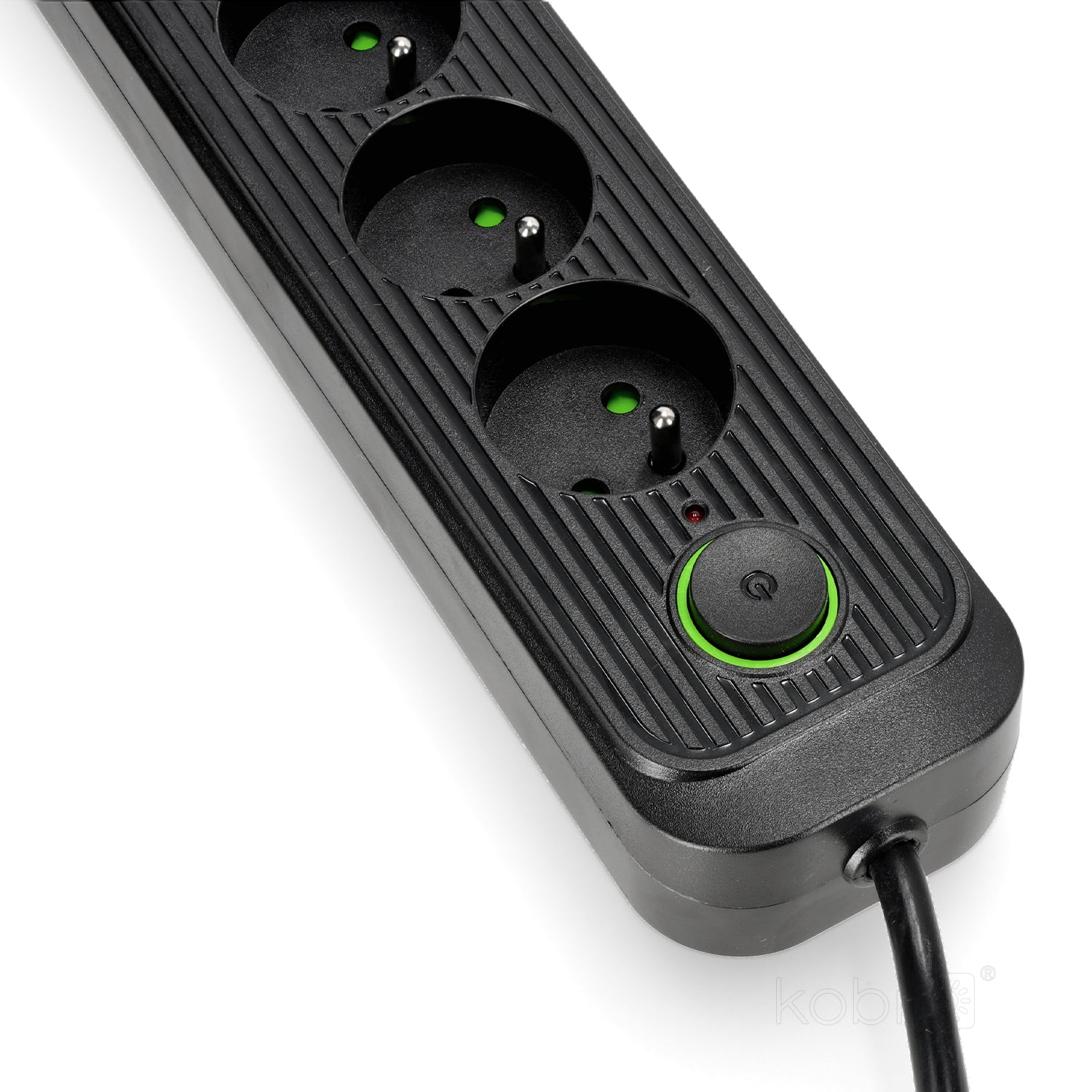 Extension cord CONNECTO 4 sockets+USB/1,5m/Zu+W/1,5mm black Kobi Design