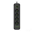 Extension cord CONNECTO 4 sockets+USB/1,5m/Zu+W/1,5mm black Kobi Design