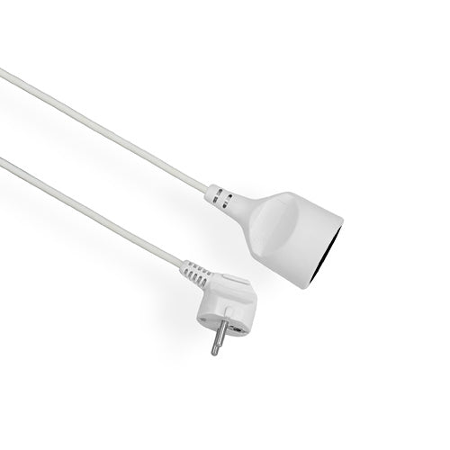 Extension cord 1gn/3m/Zu/1mm white Elgotech