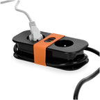 Extension cord FLOWFLEXER ORANGE B 2 sockets+USB/1,4m/Zu/1,5mm black Kobi Design