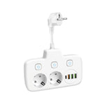 Extension cord KOBI LINEA PRO FL 2 sockets+3USB/1USB-C/0,2m white Kobi