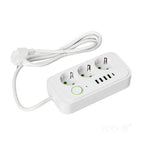 Extension cord KOBI LINEA PRO 3 sockets+4USB/1USB-C/1,5m/Zu+W white Kobi
