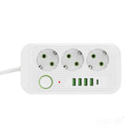 Extension cord KOBI LINEA PRO 3 sockets+4USB/1USB-C/1,5m/Zu+W white Kobi