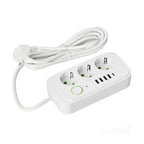 Extension cord KOBI LINEA PRO 3 sockets+4USB/1USB-C/3m/Zu+W white Kobi