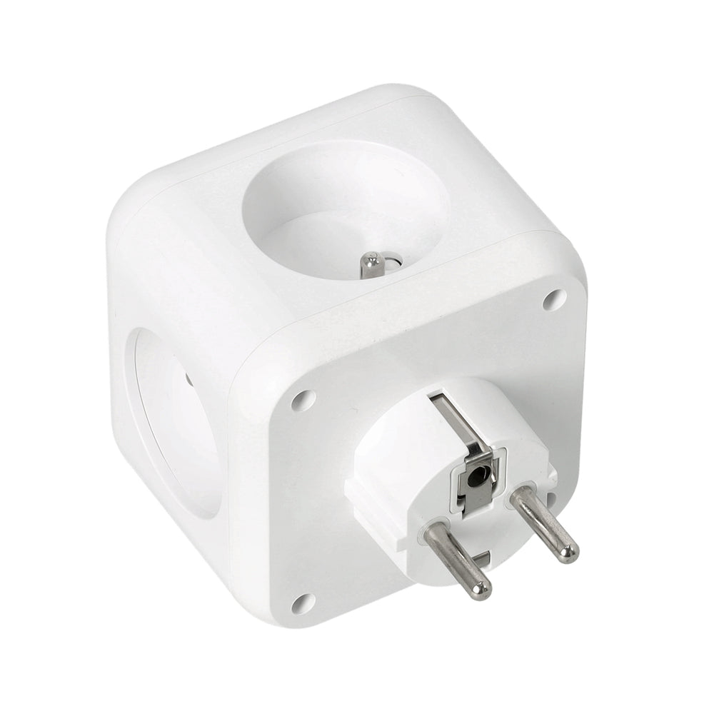 Extension cord KOBI LINEA PRO CUBE 3 sockets+3USB/1USB-C/Zu+W white Kobi