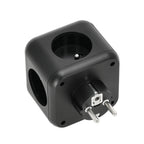 Extension cord KOBI LINEA PRO CUBE 3 sockets+3USB/1USB-C/Zu+W black Kobi