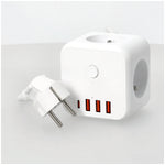 Extension cord KOBI LINEA PRO CUBE C 3 sockets+3USB/1USB-C/1,5m/Zu+W white Kobi