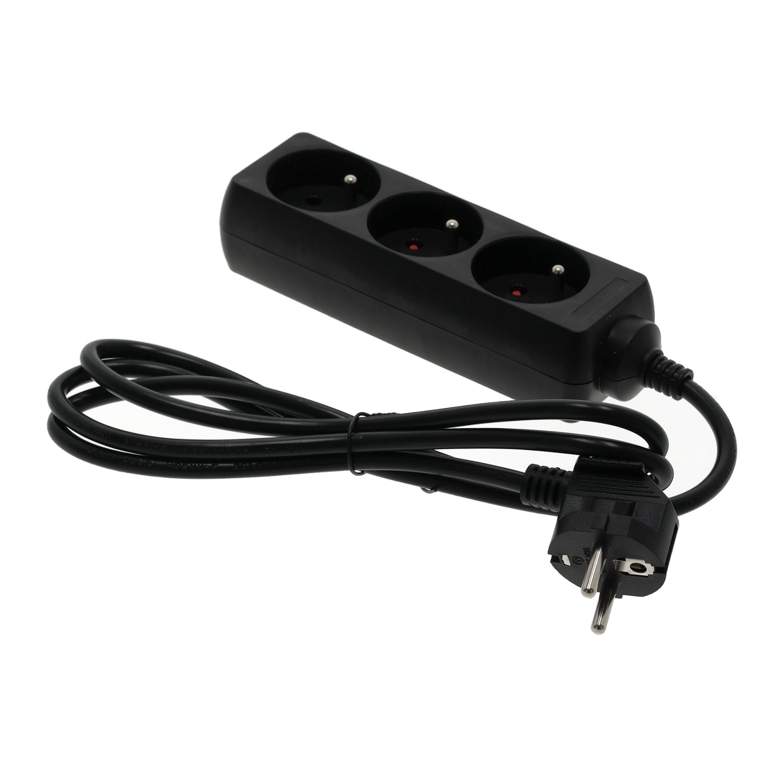 Extension cord LINEA 3gn/1,5m/Zu black Kobi