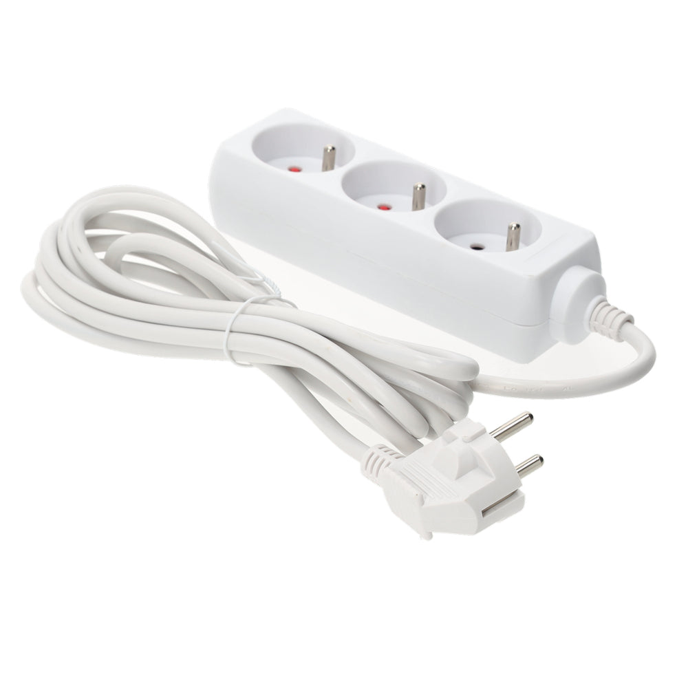 Extension cord KOBI LINEA 3gn/3m/Zu white Kobi