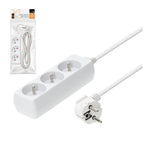 Extension cord KOBI LINEA 3gn/3m/Zu white Kobi