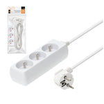 Extension cord KOBI LINEA 3gn/3m/Zu white Kobi