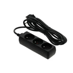 Extension cord LINEA 3gn/3m/Zu black Kobi