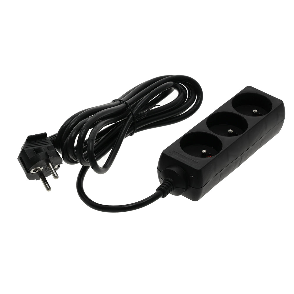 Extension cord LINEA 3gn/3m/Zu black Kobi